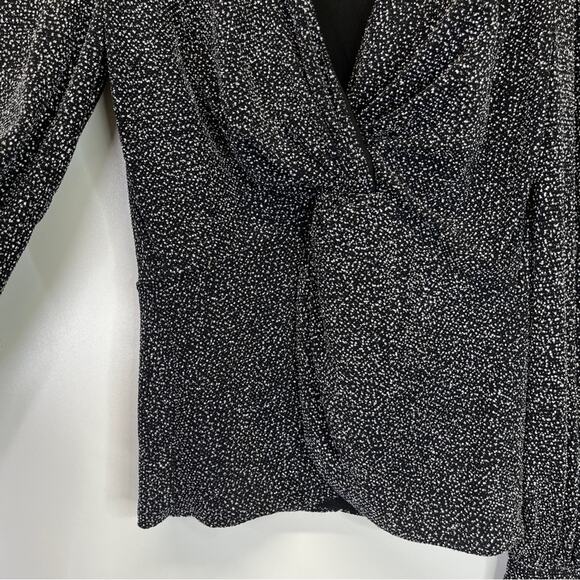 Jonathan Simkhai Twist Front Glitter top black - S - Picture 6 of 13